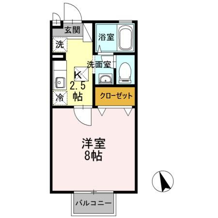 コーポラス泉の間取り