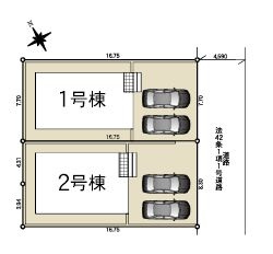 壬生町緑町2丁目　第3　2号棟の区画図