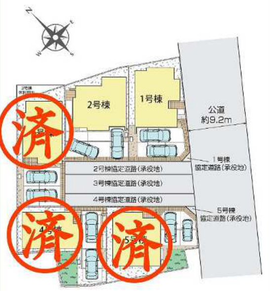 泉区上飯田町 新築戸建 4380万円の区画図