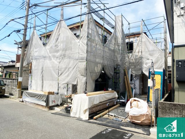 加古川市加古川町美乃利　第23期　新築一戸建ての外観|現在の進捗状況です！順調に作業進行中、完成が待ち遠しいです！詳細の間取り等、お気軽にお問い合わせください！