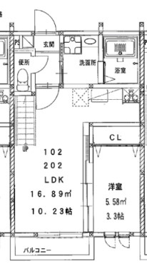 【間取り】 | アンピオ賀茂弐番館