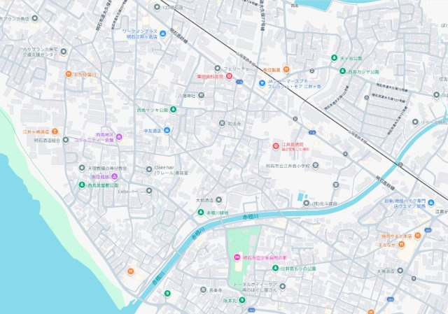 明石市大久保町西島　新築一戸建ての地図