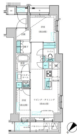 ☆角部屋タイプの2LDK☆