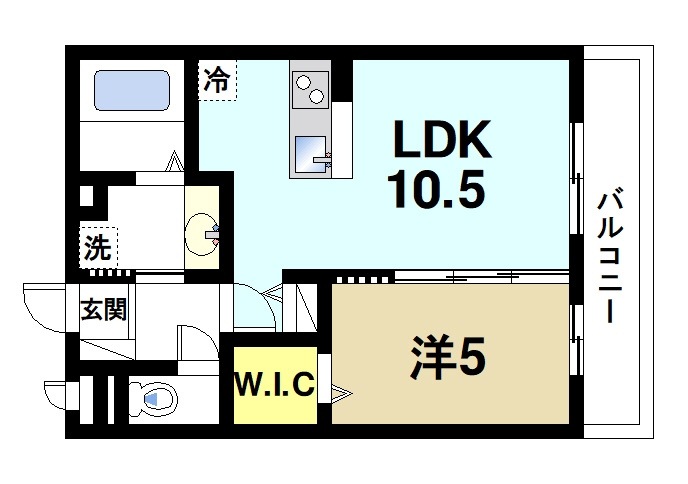 エルコートの間取り|使いやすい間取りです
