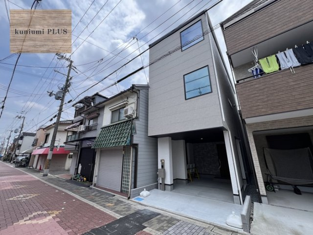 守口市寺方元町1丁目の前面道路含む現地写真
