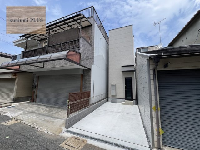 守口市寺方元町1丁目の前面道路含む現地写真