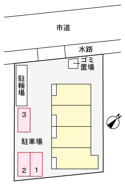 ジェルメの駐車場
