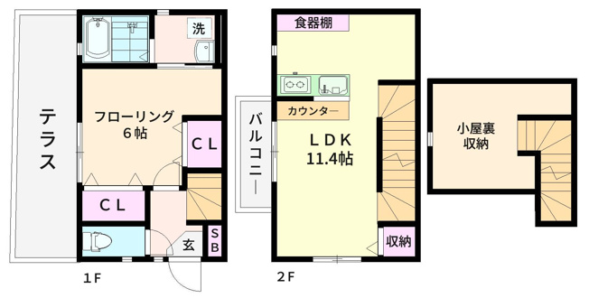【間取り】 | KハウスⅡ
