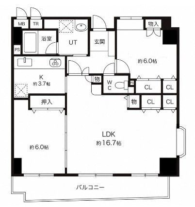 ドミール・コンフォールの間取り|間取りです。