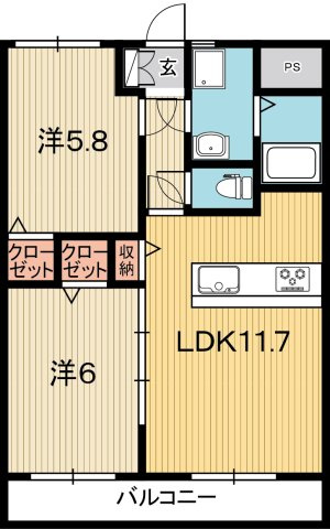 カサブランカの間取り