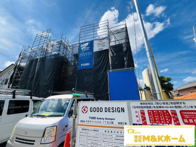 知多市つつじが丘1丁目　全2棟　1号棟の外観|R8.8.17撮影　並列駐車2台可能☆