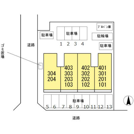 ウエストヒル湘南台の区画図