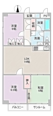 東名レックスマンションの間取り