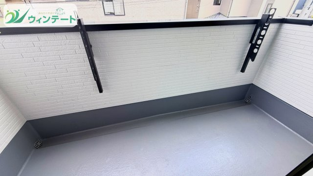 取手市新取手1丁目01期　新築戸建のバルコニー|洗濯物や布団がしっかり干せる広さを確保。家事スペースとしてもくつろぎスペースとしても活躍します。