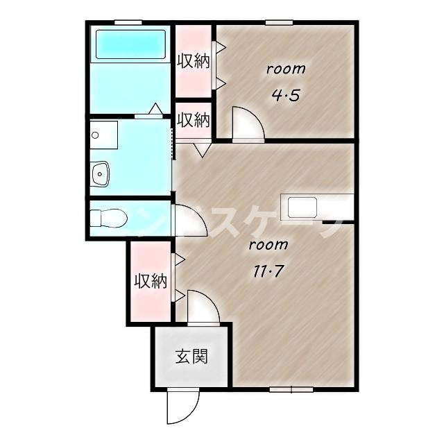 Blue mouintainの間取り|高崎、前橋のお部屋探しはエンドスケープまで！お客様の理想お聞かせ下さい♪