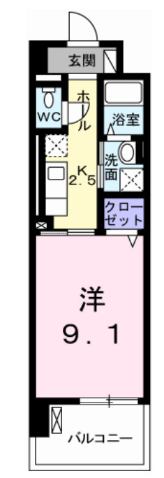 クレール姫路の間取り