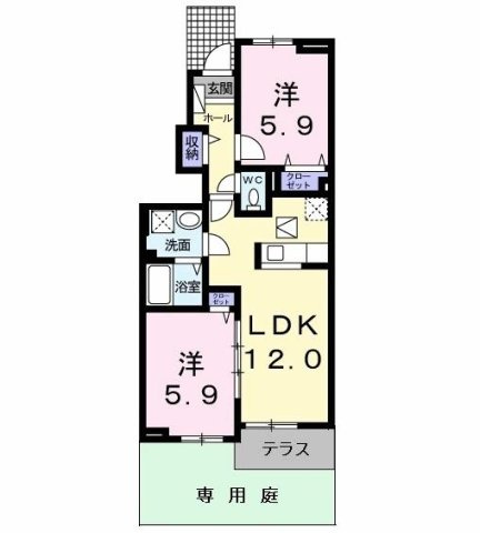 【間取り】 | グロリアス　ホームⅡ