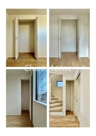 江東区東砂4丁目新築分譲住宅の収納|居室にはクローゼットを完備し、自由度の高い家具の配置が叶うシンプルな空間です。お子様の成長と必要になる子供部屋を与えるにはぴったりの間取りですね。