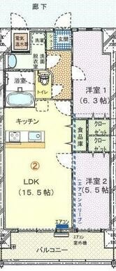 【間取り】 | ブライムタワー古川