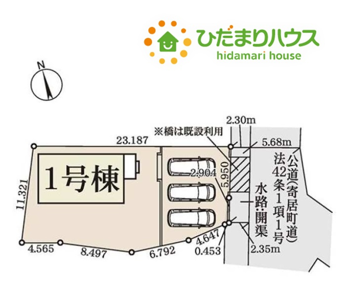 寄居町富田　新築一戸建て　リーブルガーデン　01の区画図