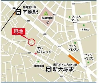レスポワール東池袋の地図