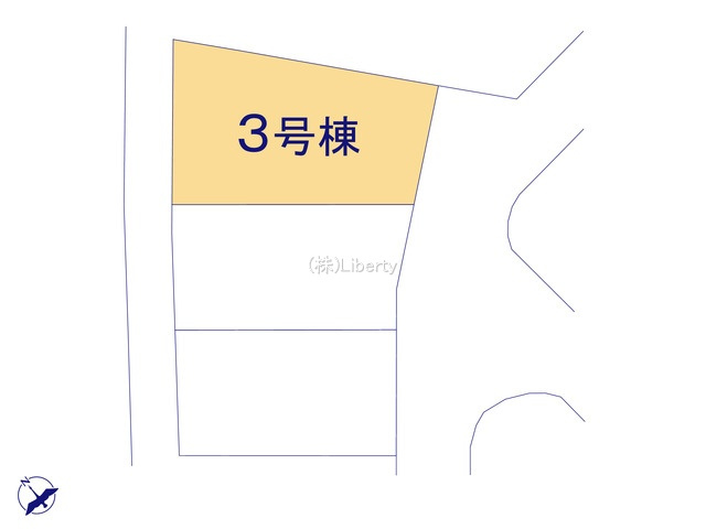 小美玉市希望ケ丘1期　新築戸建　3号棟の区画図