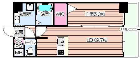 【間取り】 | プレサンス梅田東クォーレ