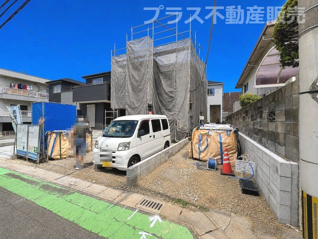 【外観】 | 福岡市南区長住5丁目第9　1号棟（全2棟）【仲介手数料無料・0円】 | 現地写真。プラス不動産販売なら、現場の全ての棟をまとめてご見学頂けます。