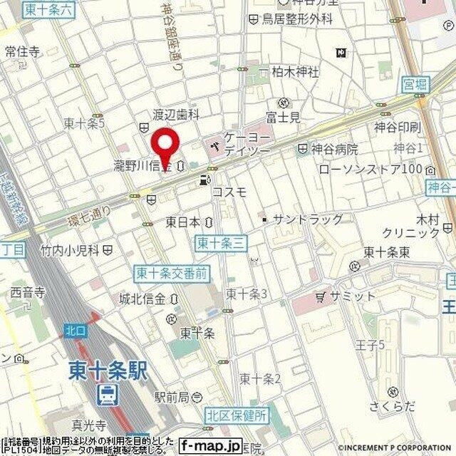 ＳｉｎＣｉｔｙ東十条の地図