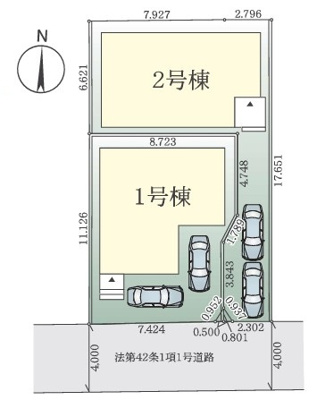 【区画図】 | 大和市福田15期 新築戸建 全2棟