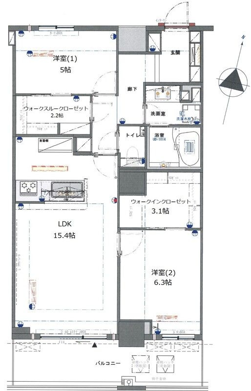 THE　KOSUGI　TOWERの間取り