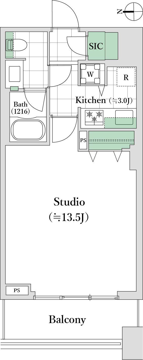 コンシェリア西新宿TOWER’S WESTの間取り