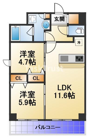 【間取り】 | レジデンシア都島アイラ