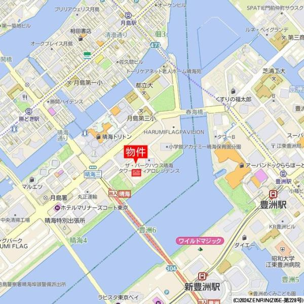 ザ・パークハウス　晴海タワーズ　クロノレジデンスの地図