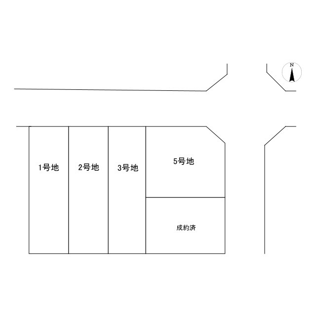 京都市北区西賀茂丸川町　建築条件付き売土地　5号地の区画図