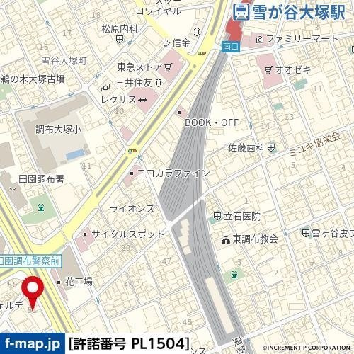 ＴＡＳ田園調布レジデンスの地図