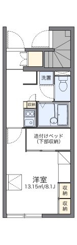 レオパレス黄幡の間取り