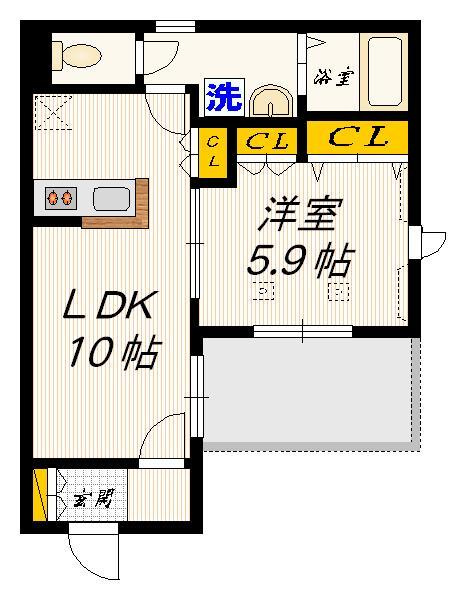 ベルツリーの間取り|★角部屋／３面窓★