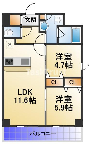 【間取り】 | レジデンシア都島アイラ