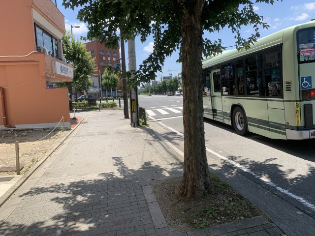 京都市左京区下鴨本町　建築条件無し売土地の前面道路含む現地写真