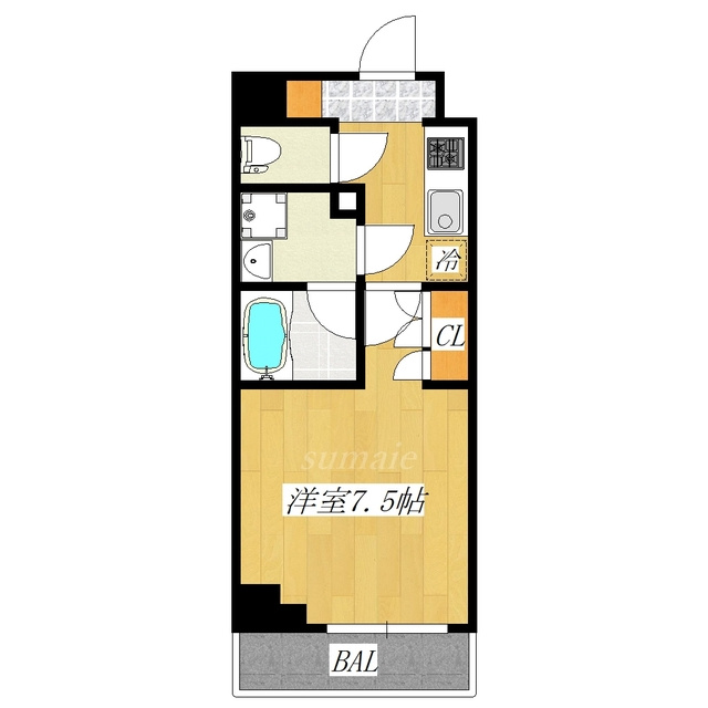 クレヴィスタ浮間舟渡の間取り|東向きのお部屋です☆