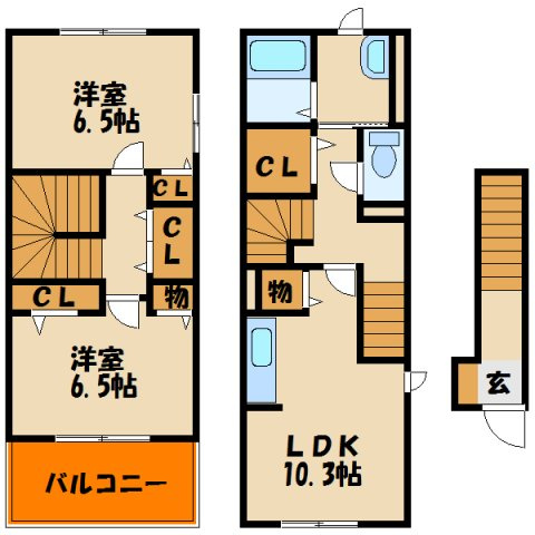 リヴェール　コートⅡの間取り