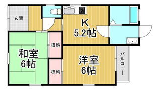 大野３丁目貸家の間取り