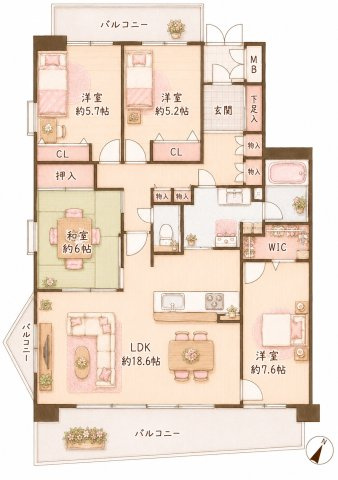 リバティパーク枚方G棟の間取り|間取り図はいかがですか？ご希望を叶える間取りですか？リビングの広さは？水回りの位置は？カウンターキッチン？など色々な情報が集約されています。弊社ではリフォームなどのご相談も承っております。