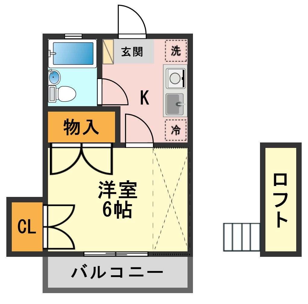 カームハイツⅡの間取り