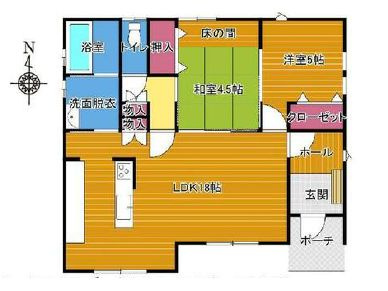 栃木市大平町新の間取り