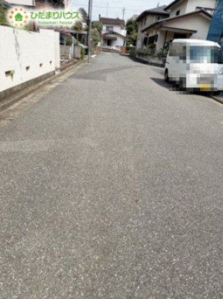 流山市北　新築戸建　1号棟の前面道路含む現地写真|接道：北側6.0ｍ公道・東側5ｍ公道