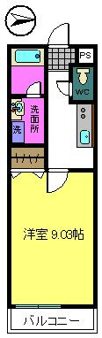【間取り】 | プリエ りんくう・Ｂ