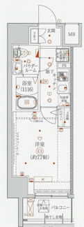 【間取り】 | Mobius森下(メビウス森下)