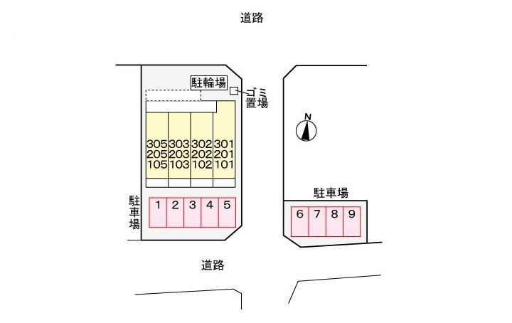 アヴァンティの駐車場